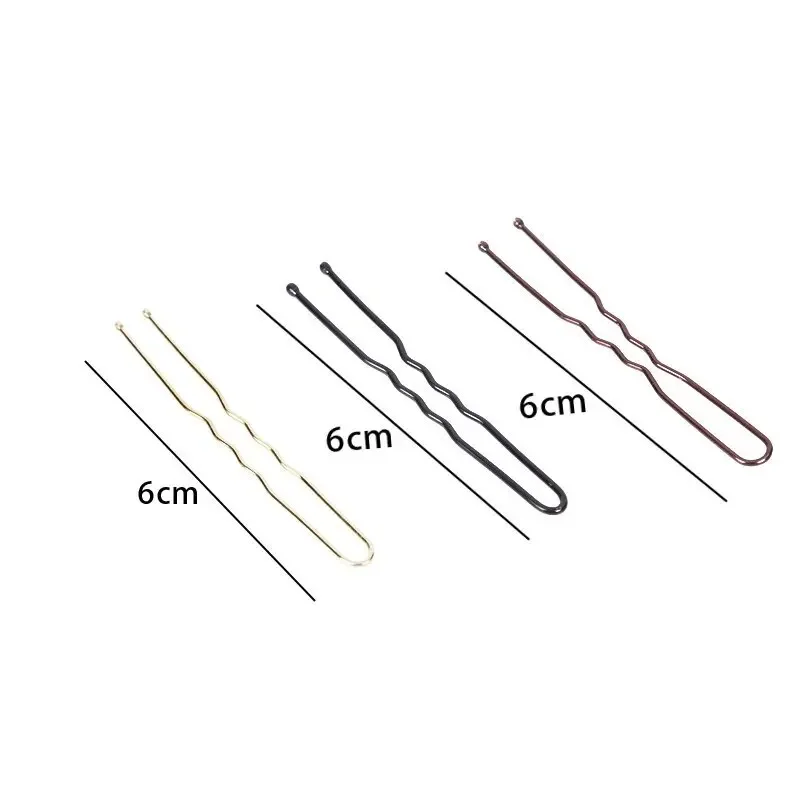 50pcs Black Hairpins for Women Hair Clip Lady Bobby Pins Invisible Wave Curly Bride Disposable Hairgrip Barrette Hair Clips