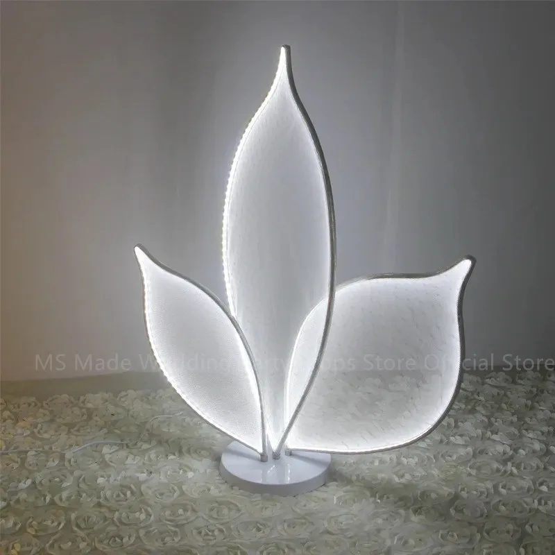 Modern Stage Atmosphere Lights LED Interior Landscape Petals For Family Wedding Party Stage Decoration