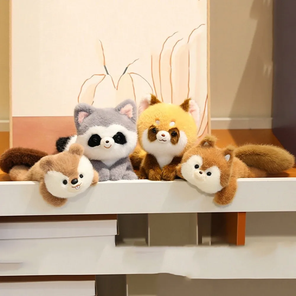Desk Ornament Wrist Pad Sitting Animals Stuffed Pet Raccoon Cartoon Soft Animal Children