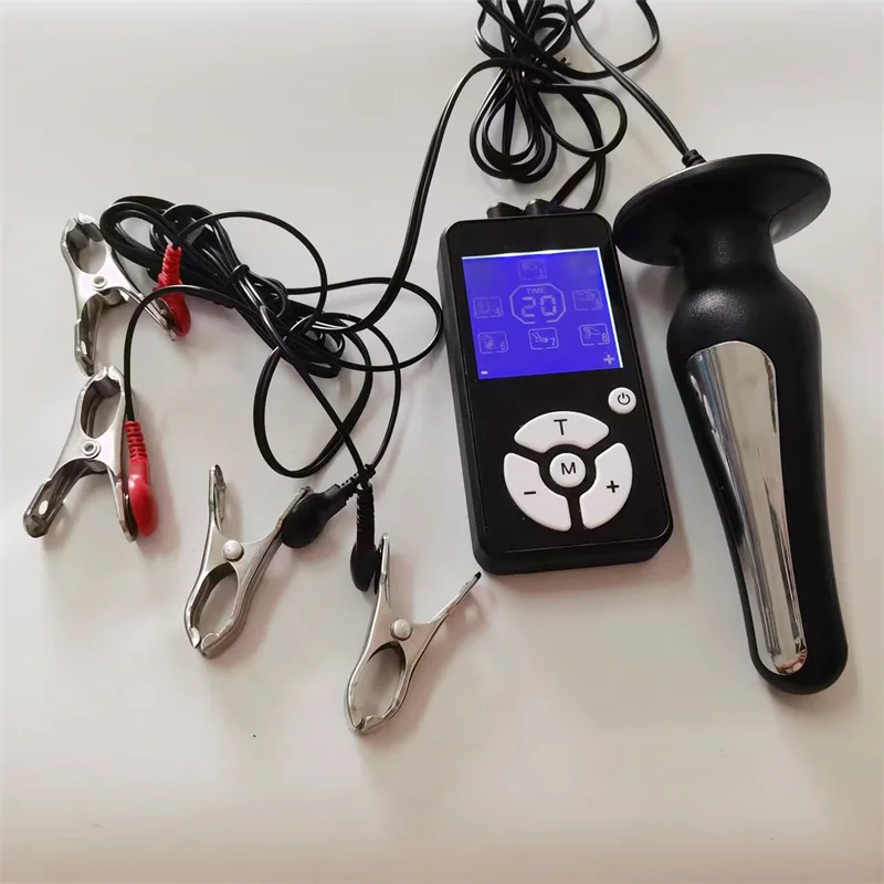 8 طرق صدمة كهربائية الشرج بعقب المكونات المعدنية الحلمات كليب مجرى البول السبر القضيب المدرب خواتم الديك الجنس لعب للنساء الرجال #5