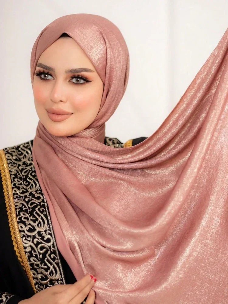 New Designer Silk Scarf Hijabs for Woman Headscarf Head Scarf Headwraps for Women Muslim Fashion Bufandas Silk Scarves Shawl