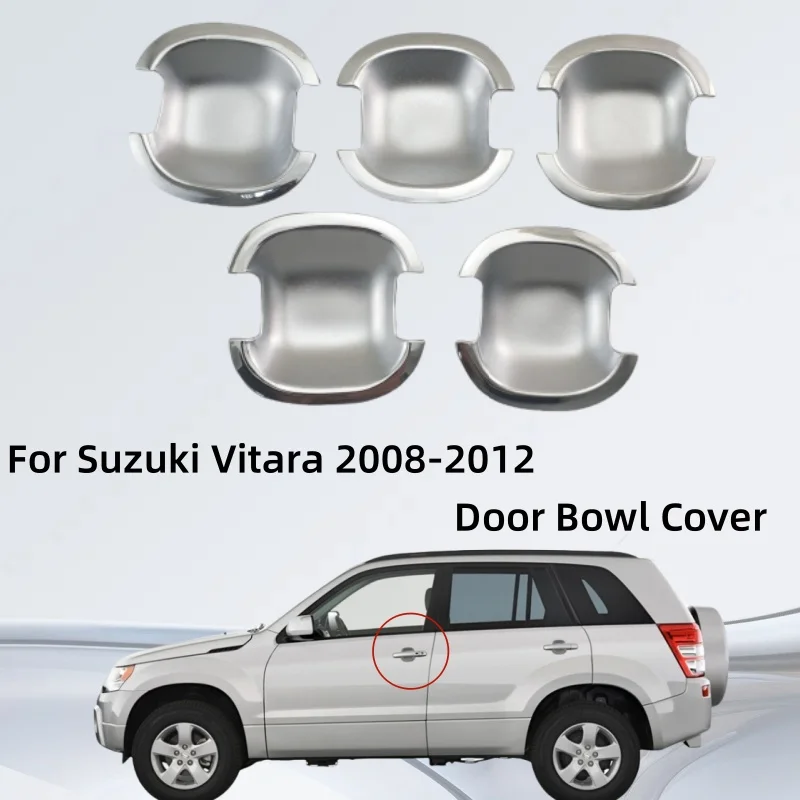 Door Handle Bowl Cover For Suzuki Vitara 2008 2009 2010 2011 2012 ABS plastic Exterior Components Decorate Cars Accessories