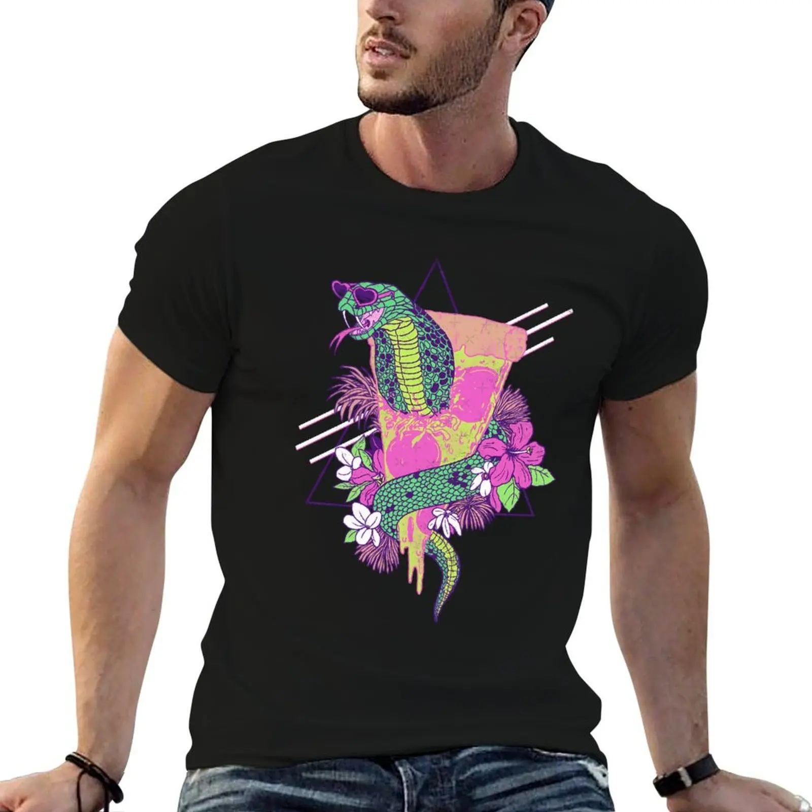 

Snake Pizza T-Shirt t shirts for man graphic tees man t shirt luxury T-Shirt
