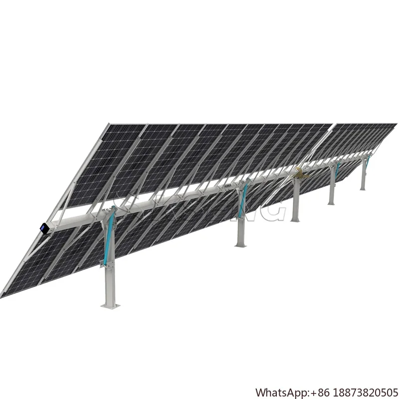 Commercial Solar Pv Ground Mounting Bracket Single Axis Solar Tracking System solar tracker kit