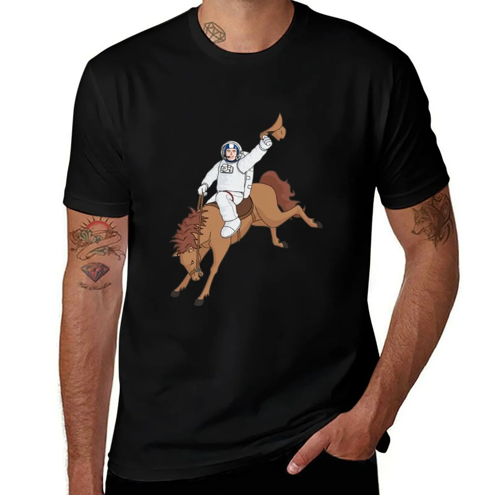 Space Cowboy T-Shirt anime tshirt basketball graphic tees oversizeds shirts men graphic