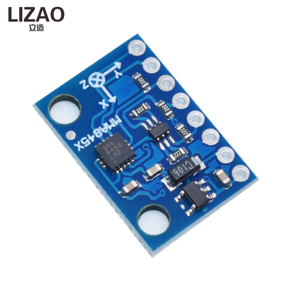 LIZAO GY-45 MMA8452 High Precision 3-Axis Accelerometer Tilt Inclination Sensor Module For Arduino Projects