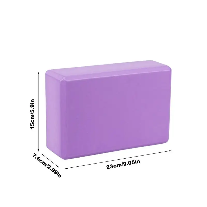 Yoga Brick Supportive High-Density Non-Slip Yoga Block High Density Lightweight Eva Foam Yoga Accessories For Stability Fitness