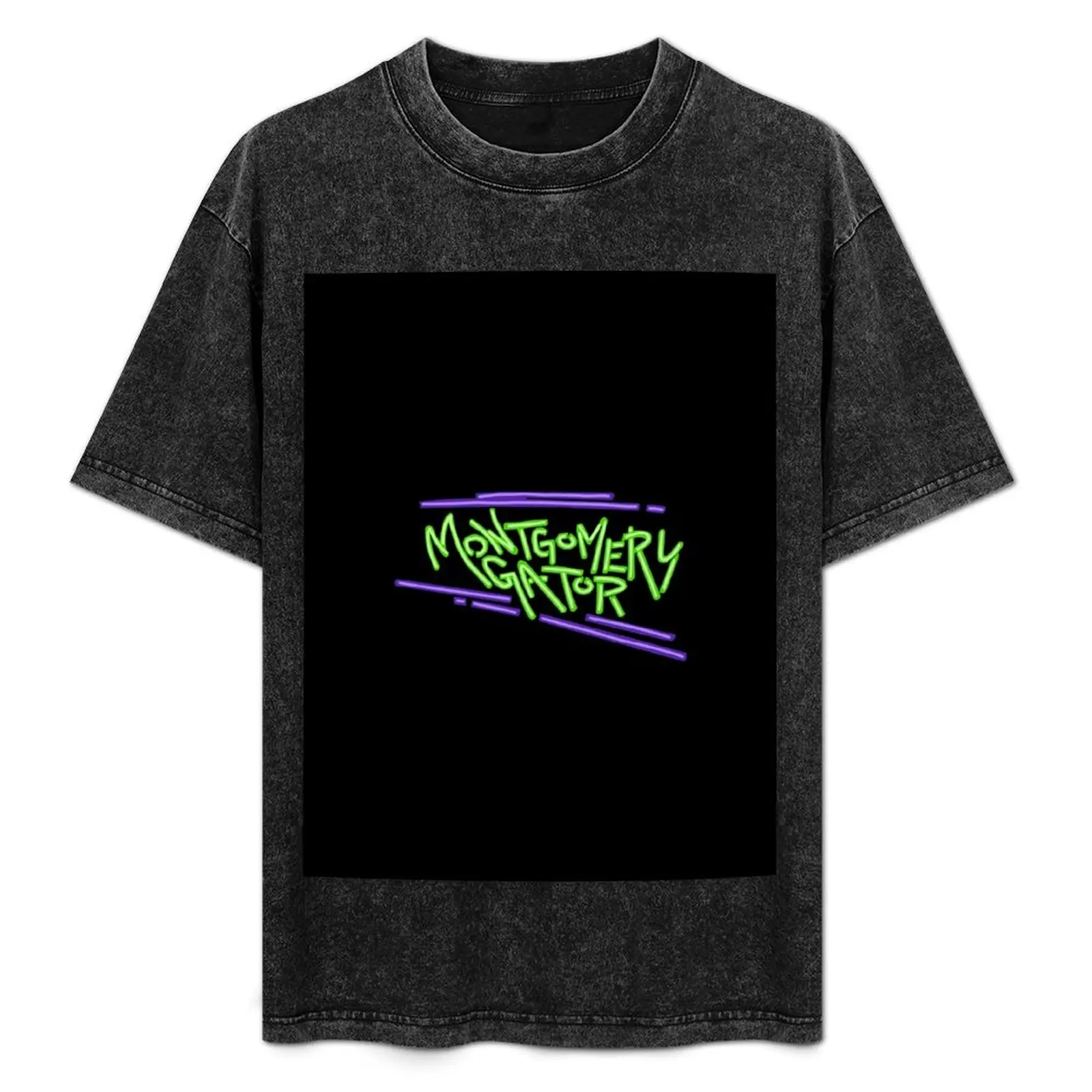 

Montgomery Gator LED name sign T-Shirt Simple Casual Short Sleeve Cotton T-Shirt