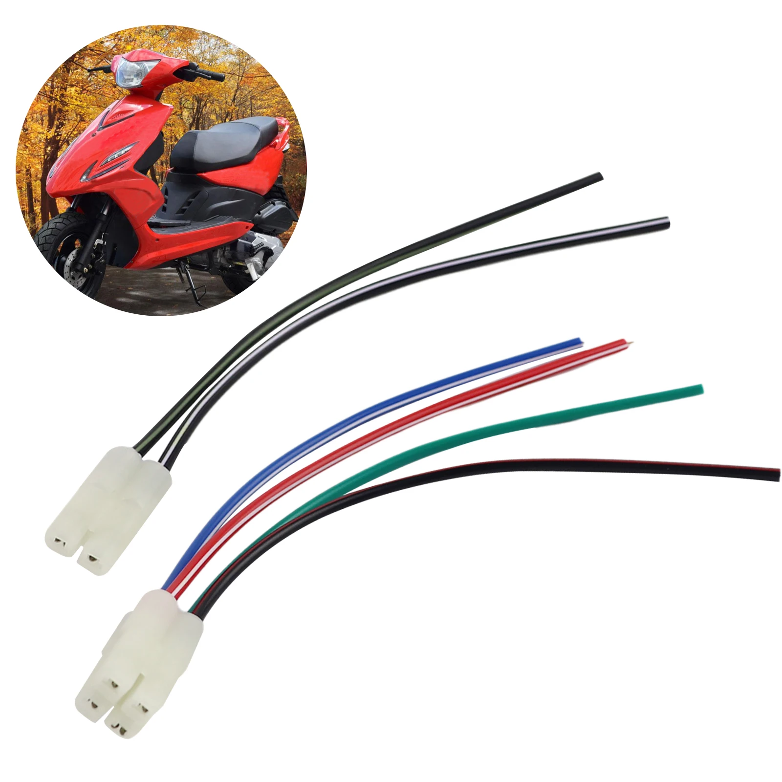 Motorcycle Ignition Coil CDI Electric Cable Wire Harness Plug Head for GY6 4 Stroke 50cc 125cc 150cc ZJ125 Pit Dirt Bike ATV