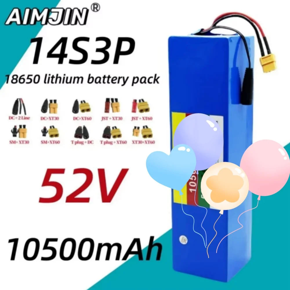 

52V 14S3P 10500mAh 18650 Rechargeable Lithium-ion Battery Pack for Electric Scooters Balance Cars And Tricycles