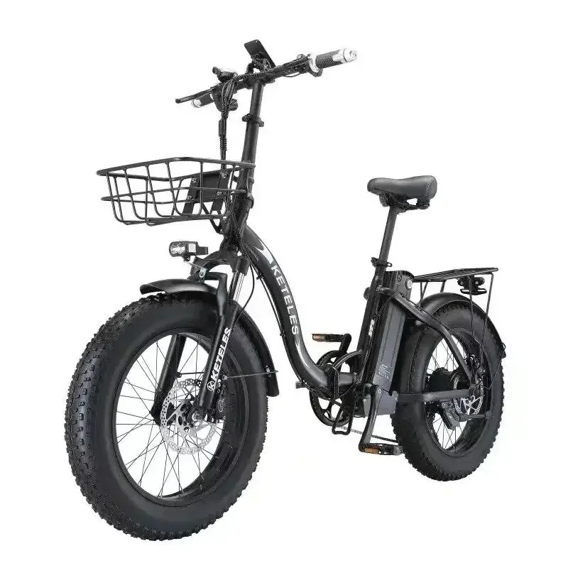 KETELES KF9 Ebikes 1000W Motor 48V35AH Lithium Battery City Electric Bicycle Folding 20*4.0 Inch Fat Tire Mountain Electric Bike