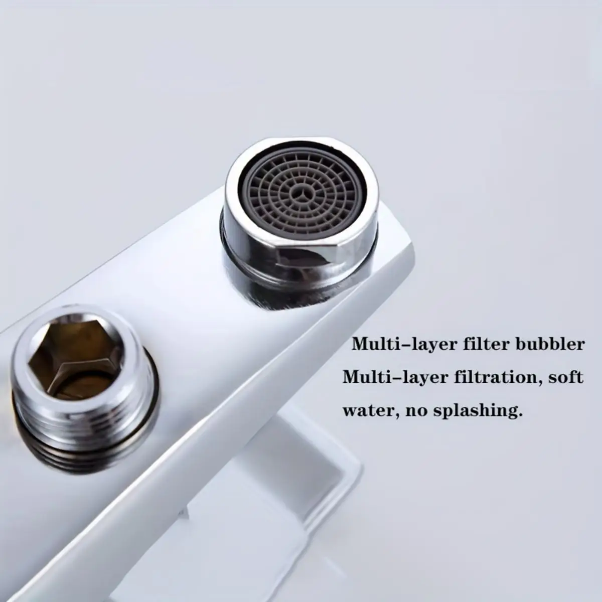 Rubinetto per doccia realizzato in materiale in lega G1 Rubinetto miscelatore triplo a parete filettato da 2 pollici con impugnatura comoda adatto per vasca da bagno di casa