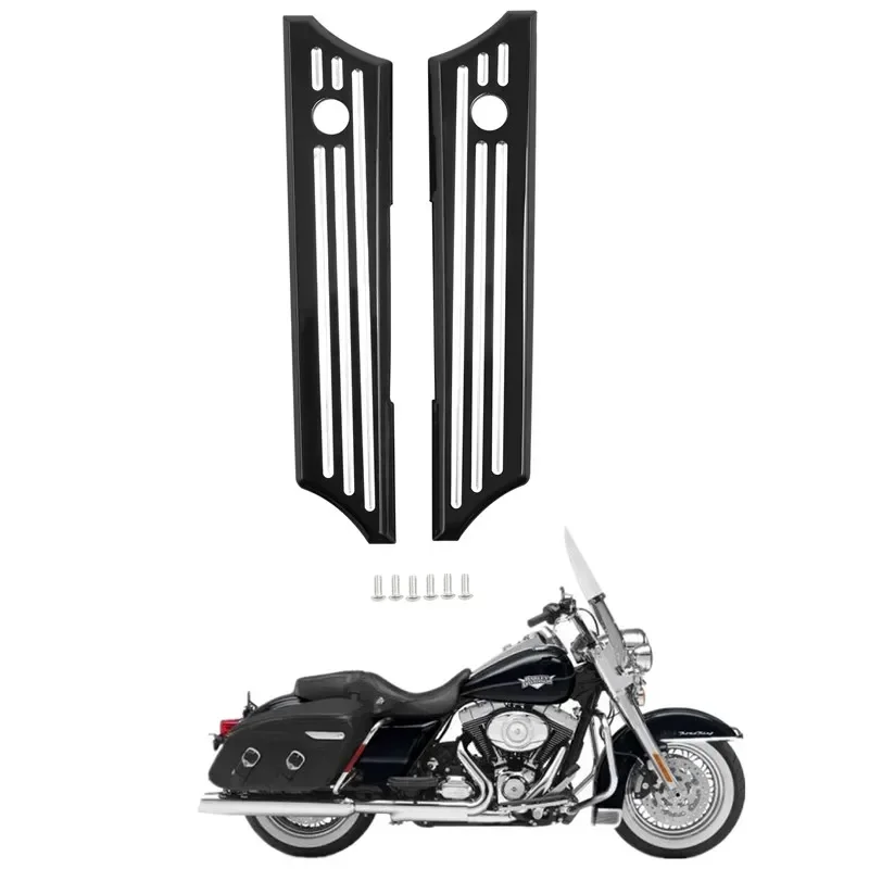 

Для Harley Touring Road King Street Electra Glide CVO 2014-2023 2020 2019, детали мотоцикла, чехлы на защелки седельной сумки
