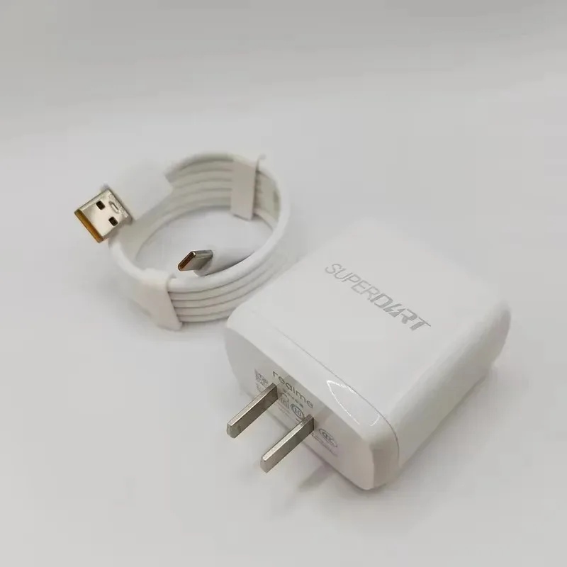 For Realme 65W Superdart Charger For Realme GT Neo 3 2 Q3 Pro Wall Charger 6A Type-C Fast Charging Cable Neo 2T Pro Q3 Pro Q2