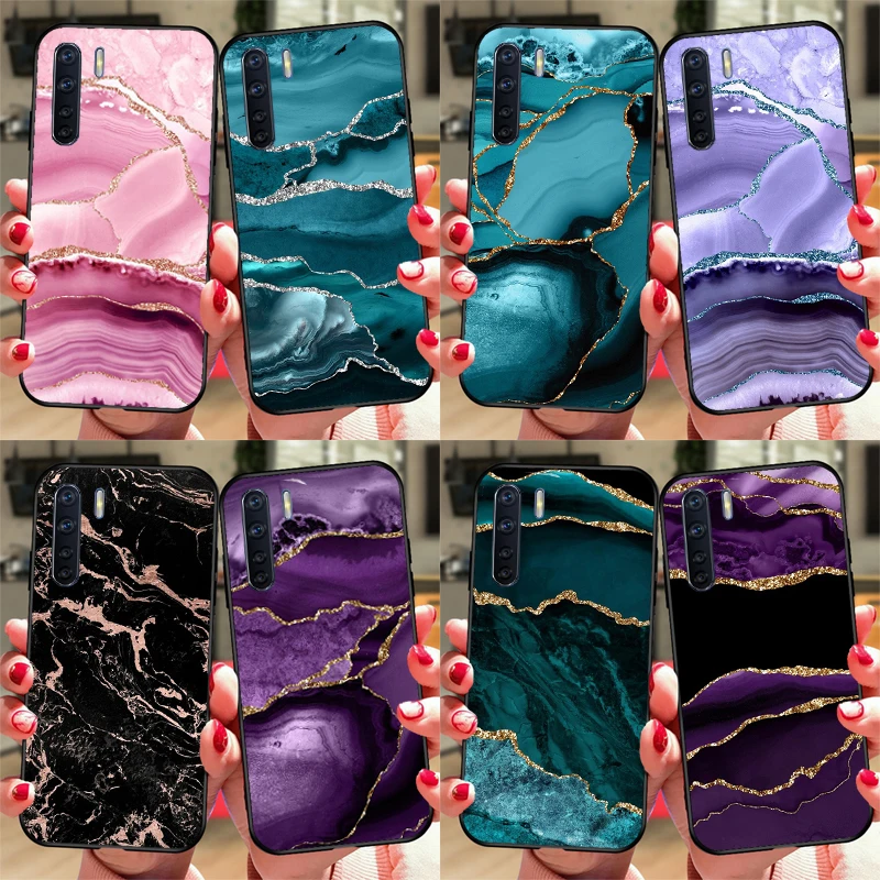 Teal Blue Gold Agat… - image