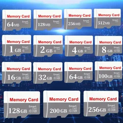 High-Capacity Class 10 Memory Card with Adapter - 64MB 128MB 256MB 512MB 1GB 2GB 4GB 8GB 16GB 32GB 64GB 100GB 128GB 200GB 256GB