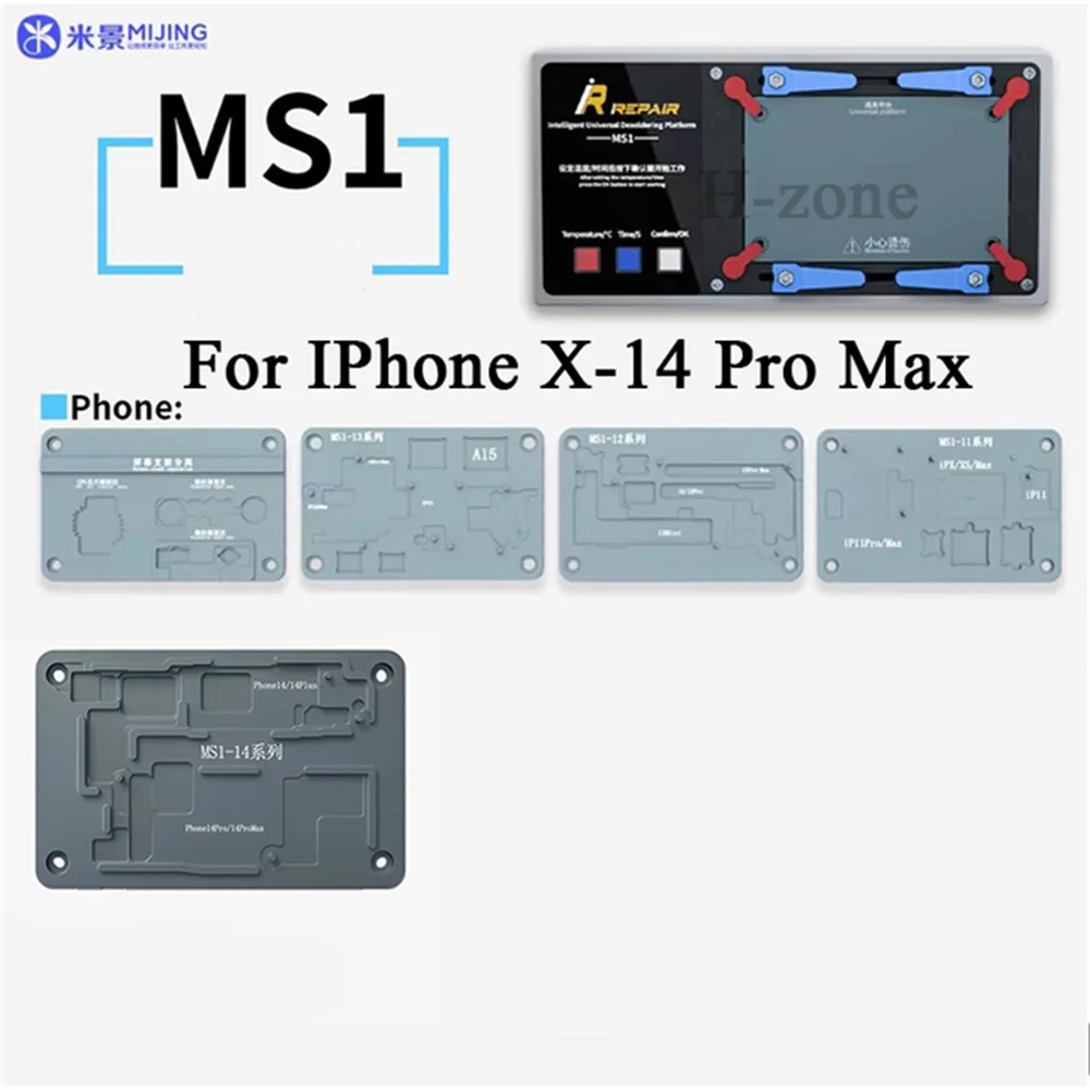 Mijing iRepair MS1 Universal Desoldering Platform For iPhone X 11 12 13 14 15 Pro Max Rear Camera Motherboard Layered Heating