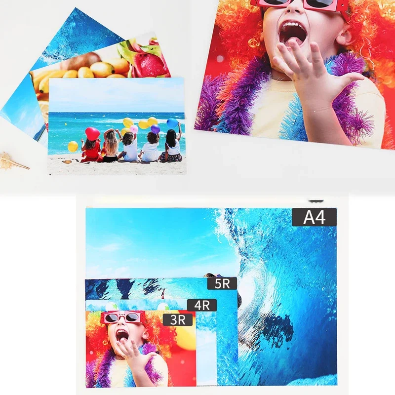 180/200/230/260g คุณภาพสูงกระดาษ 6 นิ้ว Glossy Photo กระดาษ A4 A3 กระดาษพิมพ์ 20/100pcs