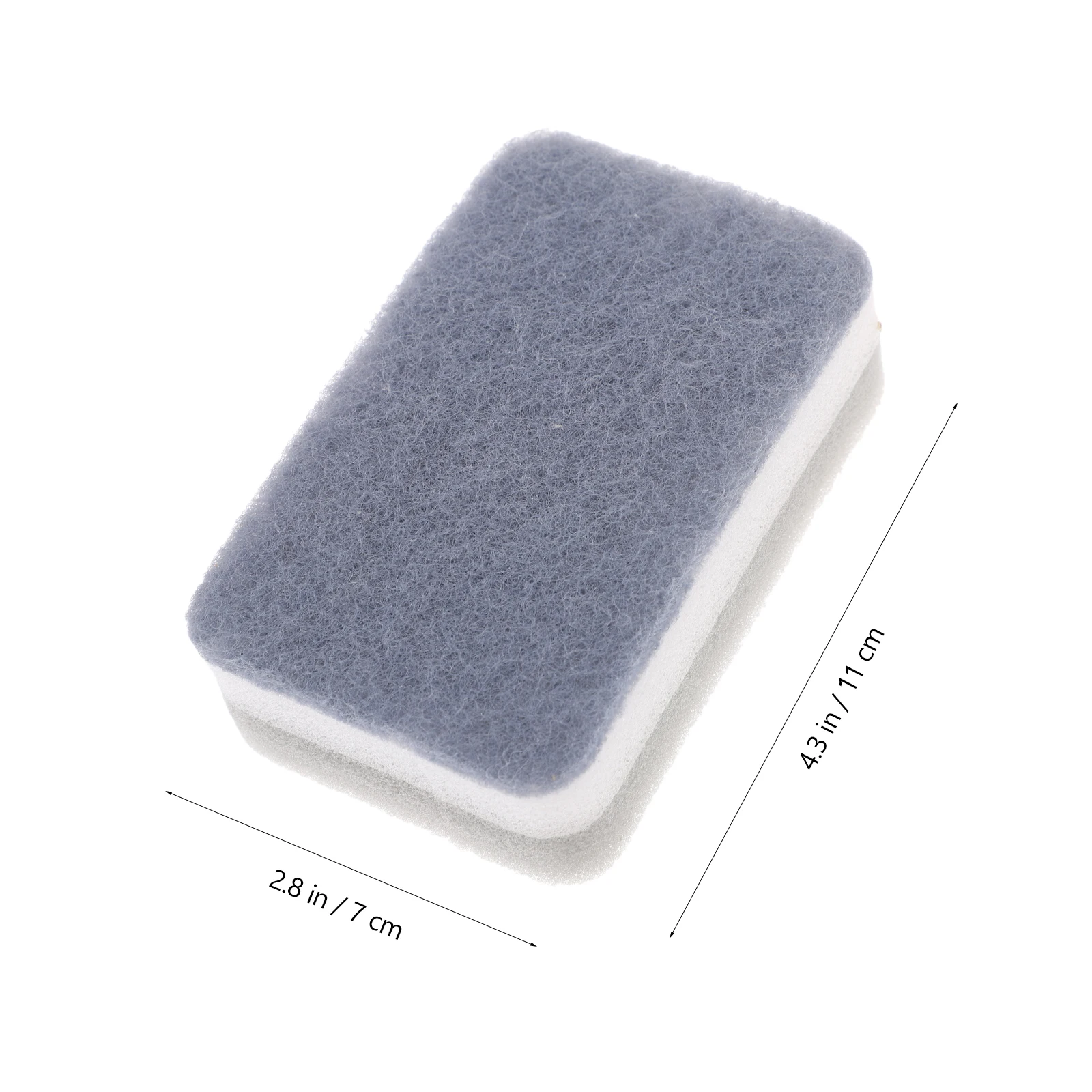 

15 Pcs Sponge Scouring Pads Reuseable Kitchen Scrub Cleaning Sponges for Dishes Bowls Pots Grey White Frosted Non Scratch