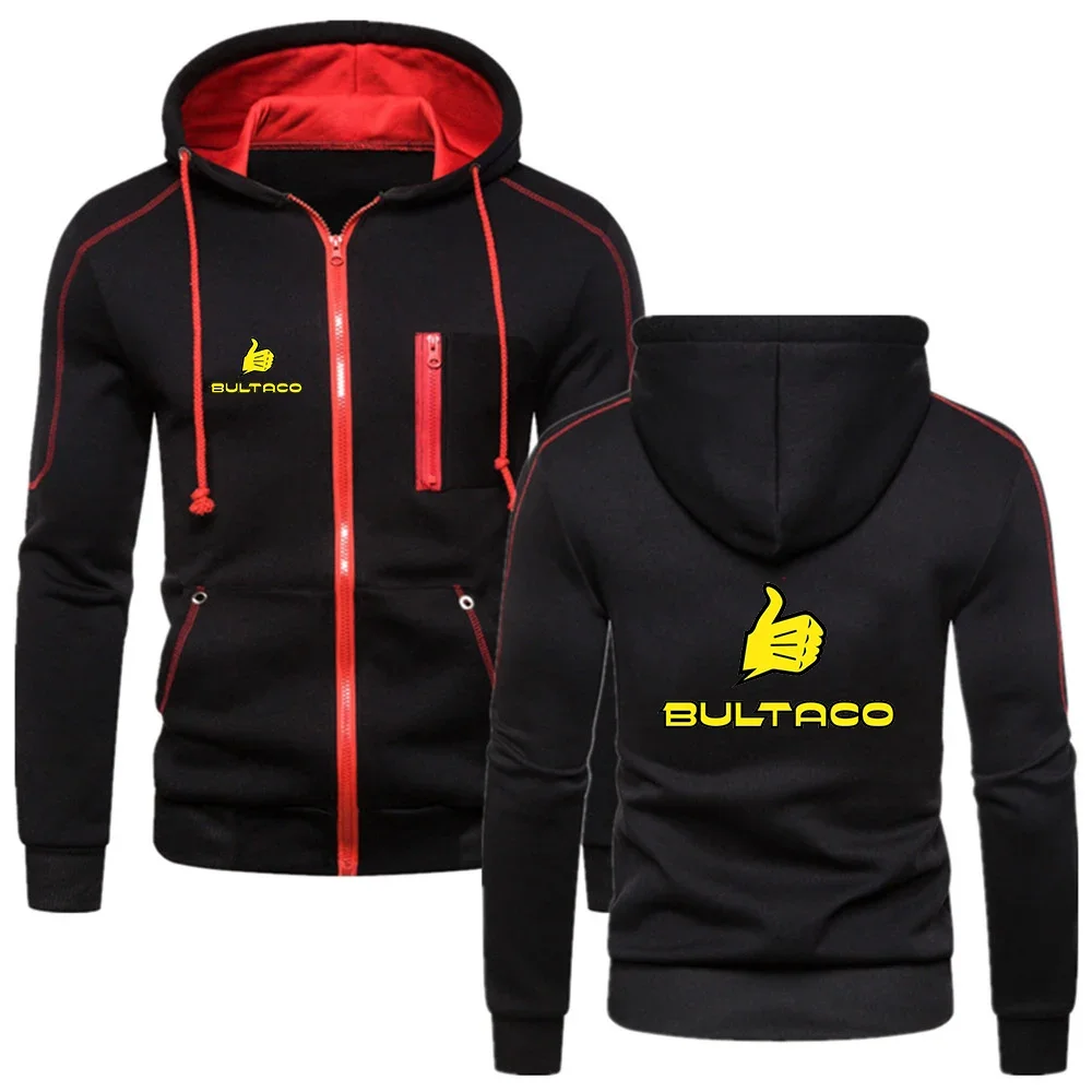 2024 New Bultaco Cemoto Motorcycles Hoodie Spring Autumn Winter Men's Hoodie Casual Fashion Sweater Solid Color Comfort Sweater