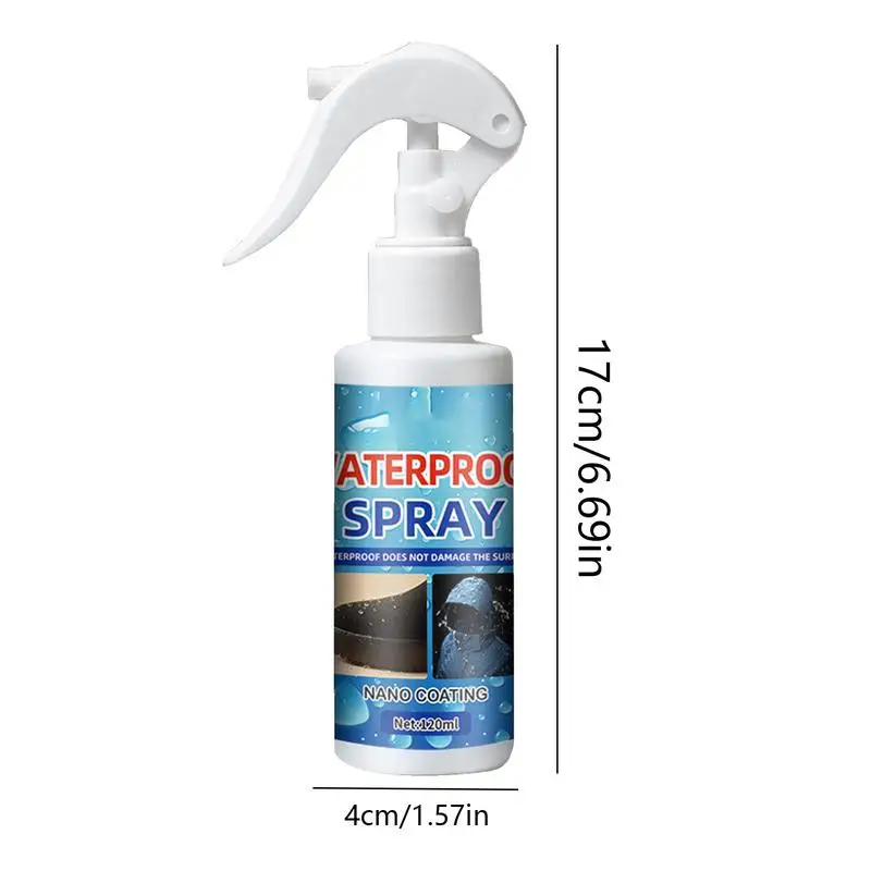 Spray protector para zapatos, 120ml, impermeable para lluvia y manchas, tela en aerosol para zapatos, protector de agua, Spray impermeabilizante para caza y senderismo