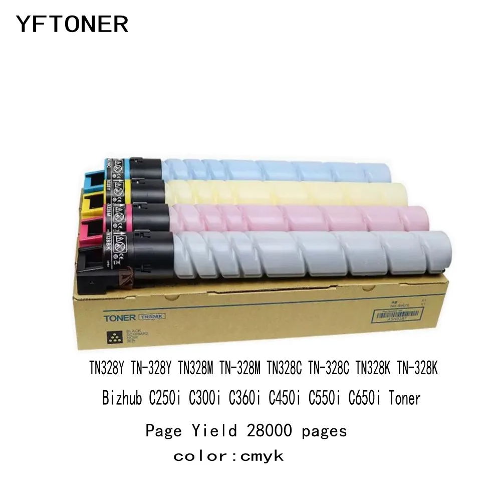 

Tn328k Toner Konica For Minolta AAV8230 TN328Y TN-328Y 328M 328K 328C Bizhub C250i C300i C360i C450i C550i C650i Toner