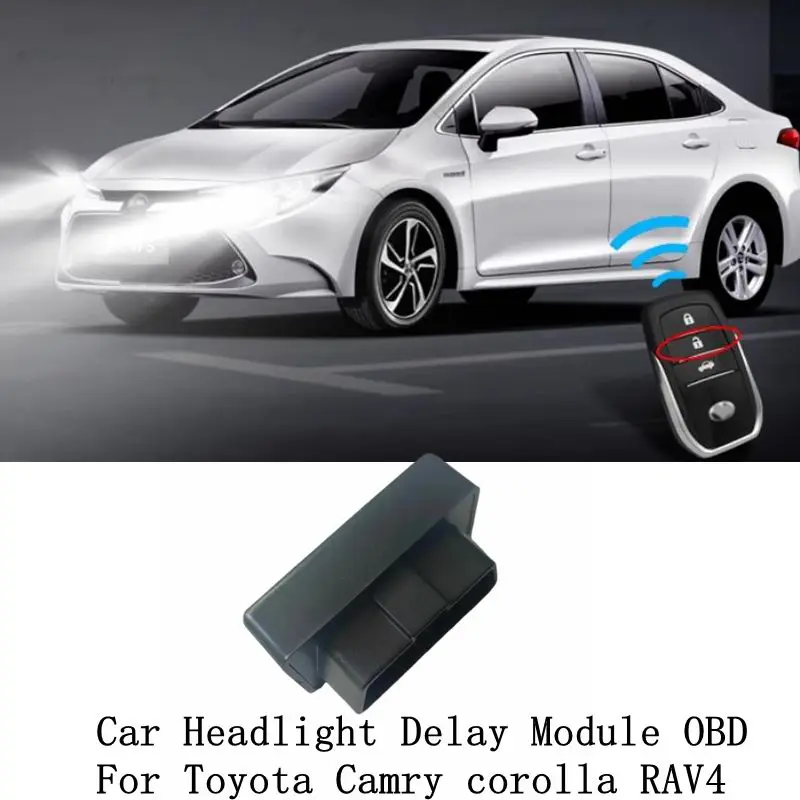 Car Headlight Delay Module Plug OBD For Toyota Camry Corolla Cross Highlander Kluger RAV4 2023-2024 TNGA Series Accessories