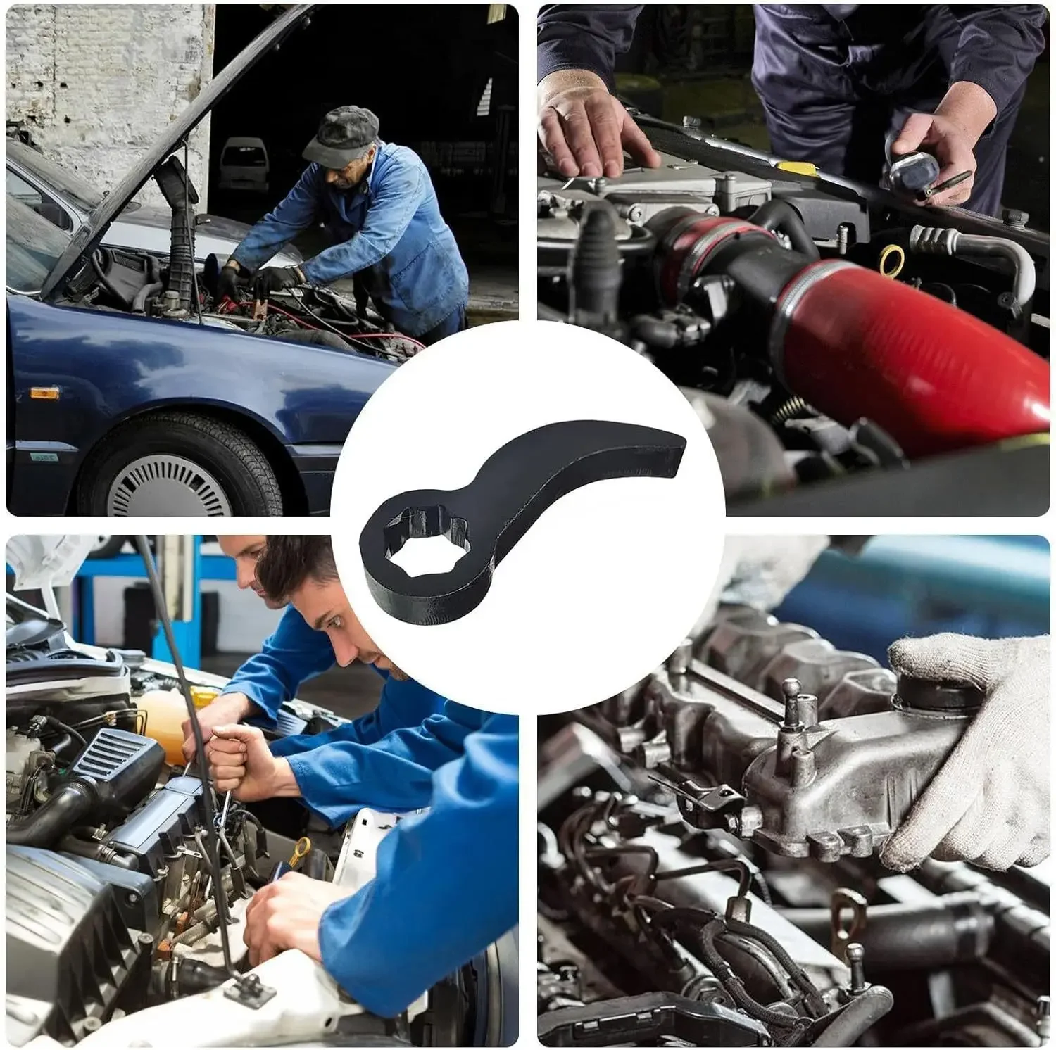 Angle Type Pry Bar Adapter Tool 1/2 Ratchet Open End Wrench Drive Pry Bar Adapter Half Shaft Drive Shaft Removal and Repair Tool