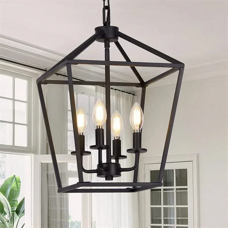 

America Loft Vintage Iron Birdcage Pendant Light Chandelier Retro Restaurant Bar Table Lamp Kitchen Corridor Iron Light