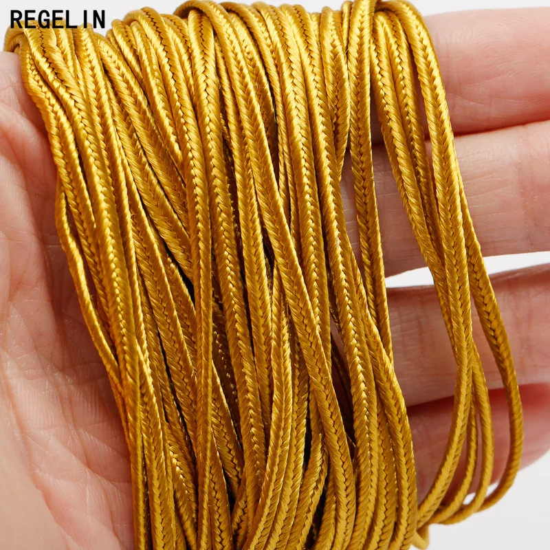 REGELIN Chinese Soutach Cord Nylon Rope Snake Belly Cords about 30 meters 3mm for DIY Chinese Knot Findings Jewelry Accessories