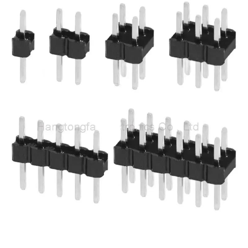 50PCS 2.00MM Single Row Straight Pin 1* 2P/3/4/5/6/7/8/10/12/20/40P Copper Pin Connector Double ROW FEMALE 2X2P 3P 6P-40PIN PIN