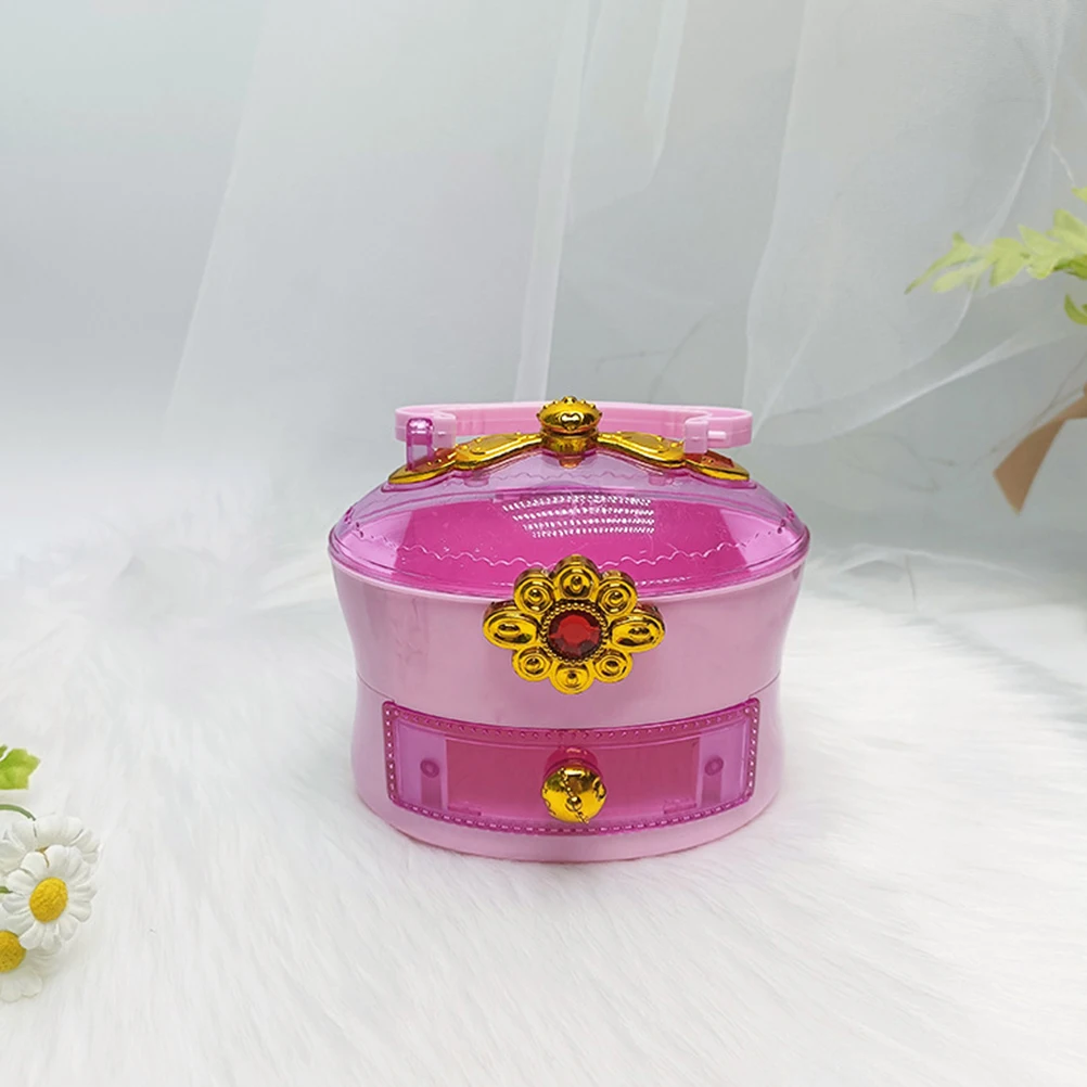 

Cute Portable Handheld Drawer Storage Box For Jewelry Cosmetics Hair Accessories Organizer Large Capacity Desktop