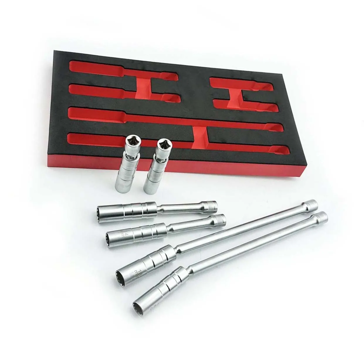 

2 шт. поворотная магнитная розетка для свечей зажигания 14 мм 16 мм тонкостенный удлинитель 3/8 дюйма привод для обслуживания двигателя авто велосипеда