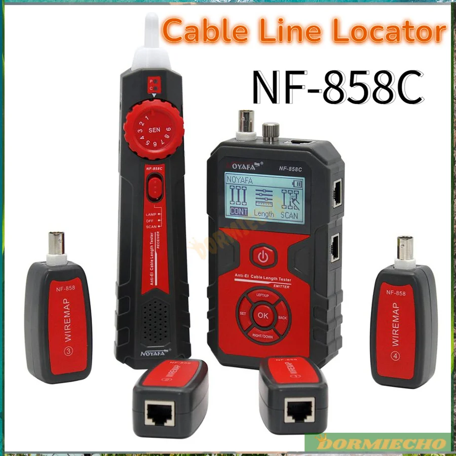 

New Arrival Cable Line Locator NF-858C Wire Tracker Cable Finder Tester Cable Length Measuring BNC Portable Network Cable Test