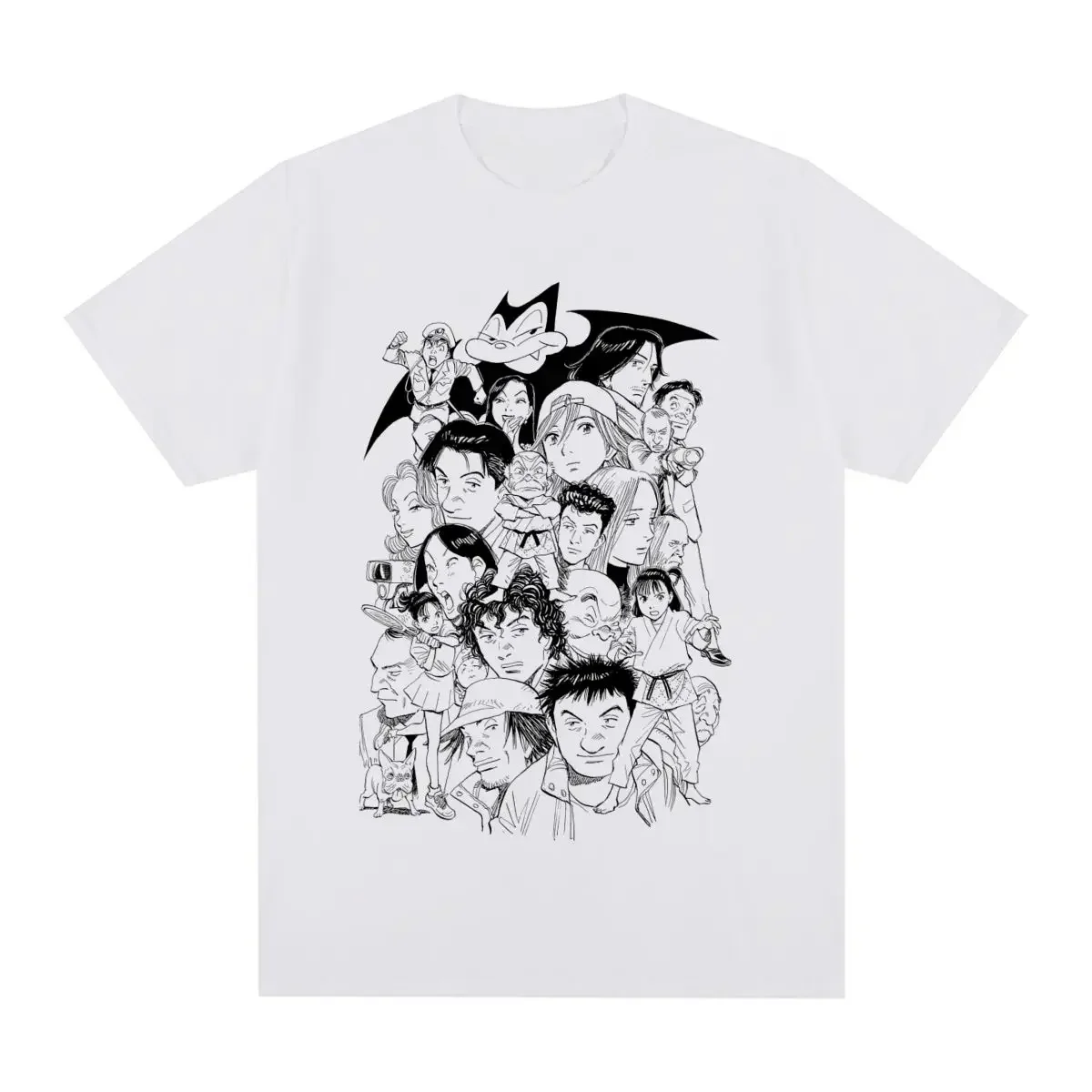 naoki urasawa Manga Vintage T-shirt Graphic Custom Funny Cotton Men T shirt New Tee Tshirt Womens Tops heavyweight Round style