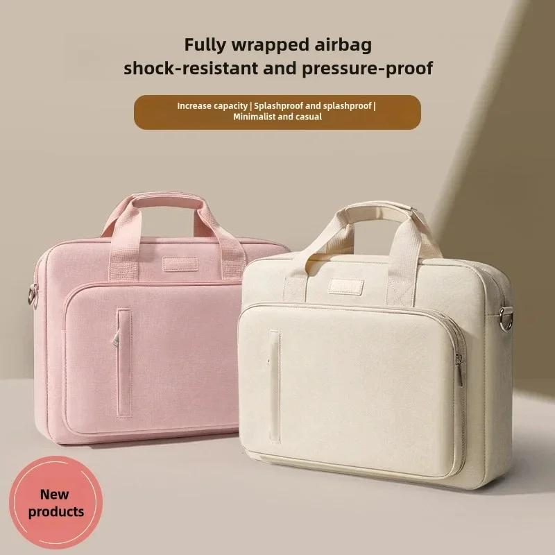 Funda para portátil 13,3 14 15,6 17,3 pulgadas, bolsa impermeable para portátil para Macbook Air Pro 13 15, bolso de hombro para ordenador, maletín