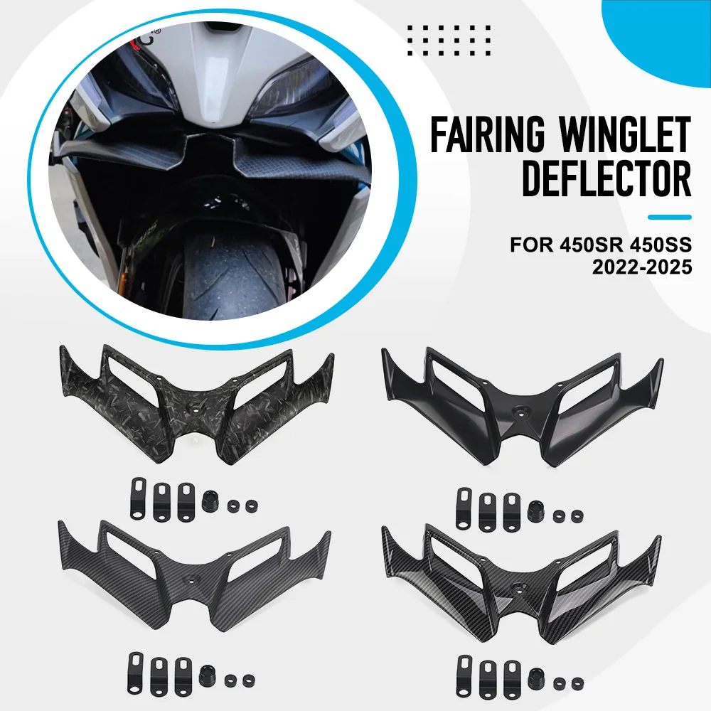 

Wind Wing Air Deflector For CFMOTO 450SR 450SS 2022-2023-2024 2025 Motorcycle Winglet Aerodynamic Wing Kit Spoiler 450 SR SS