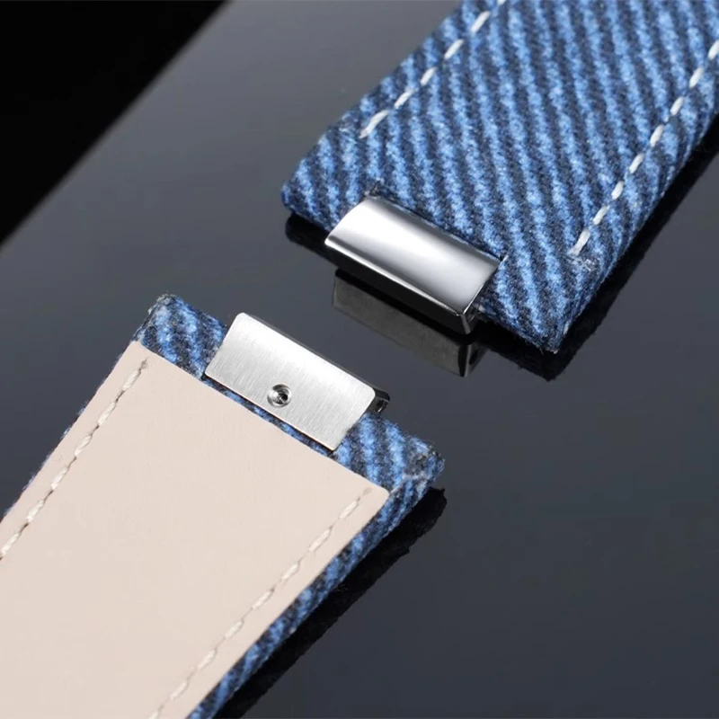 Conector de acero inoxidable, enlace final de 12,5mm para PATEK PHILIPPE PP 5711 5712G 5980, correa de goma/cuero, adaptador de Metal NAUTILUS para hombres