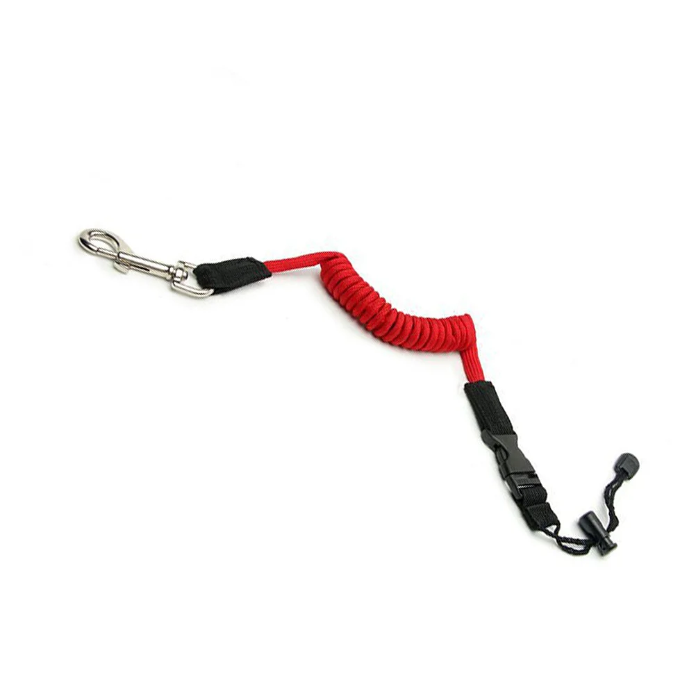 

Elastic Kayak Canoe Paddle Leash Lightweight Nylon Cord Safety Rope Quick Release Buckle Boat Tie Rope Fishing Rod Holder