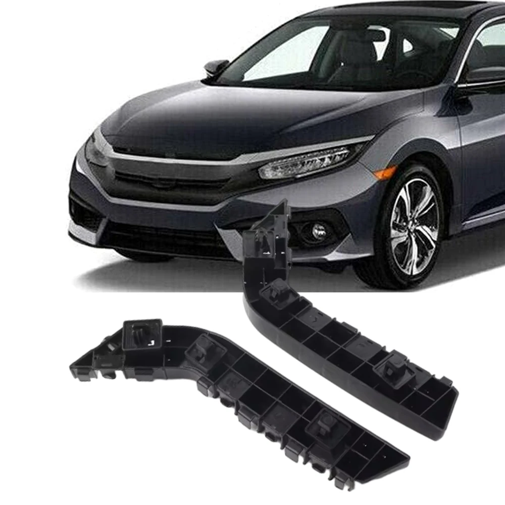 1 Pair Left Right Front Bumper Retainer Bracket Support Holder For Honda Civic 2017 2018 2019 71193-TEA-T01 71198-TEA-T01