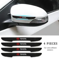 4Pcs Car Logo Anti-collision Strip Auto Door Bumper Protector For Toyota Corolla PriusTacoma Voxy Mark-X Harrier Land Cruiser Ru