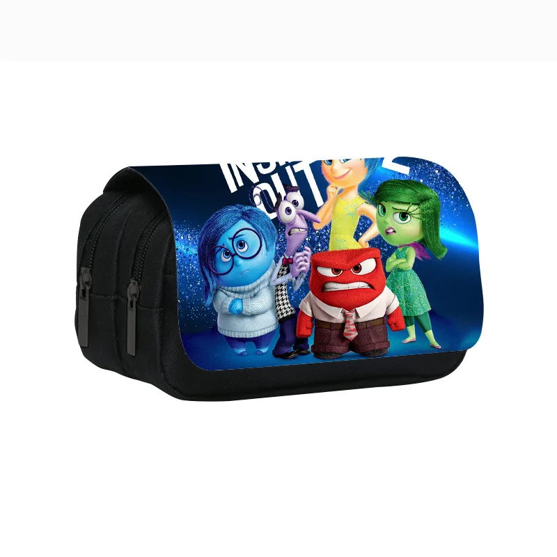 21 styles Inside Out 2 Joy Sadness Anger Pen Bag Boys Girls Pencil Case Student Storage Bag  Cartoon Pen Box Birthday Gift