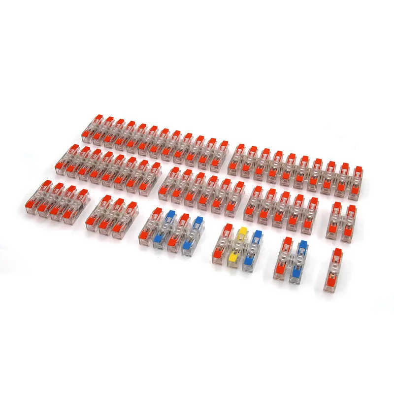 

Quick Press Type Wire Connector For Electrical LED Wiring Terminal Docking 2-12 Pin Screw Fixing Push-in Terminal Block Tool