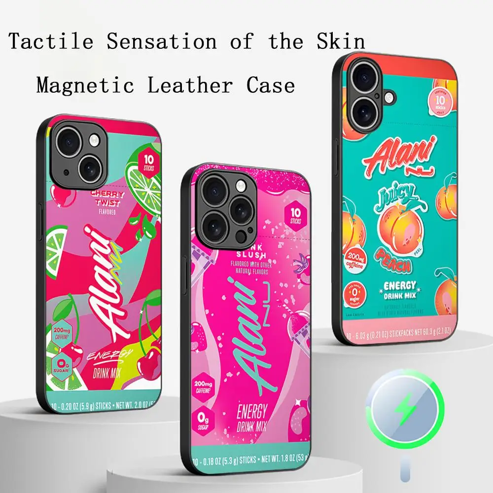 Funda Alani Nu para iPhone 17 16 15 14 13 12 11 Plus Pro Max, de Alta Gama, Lujo, Magsafe, Piel de Oveja