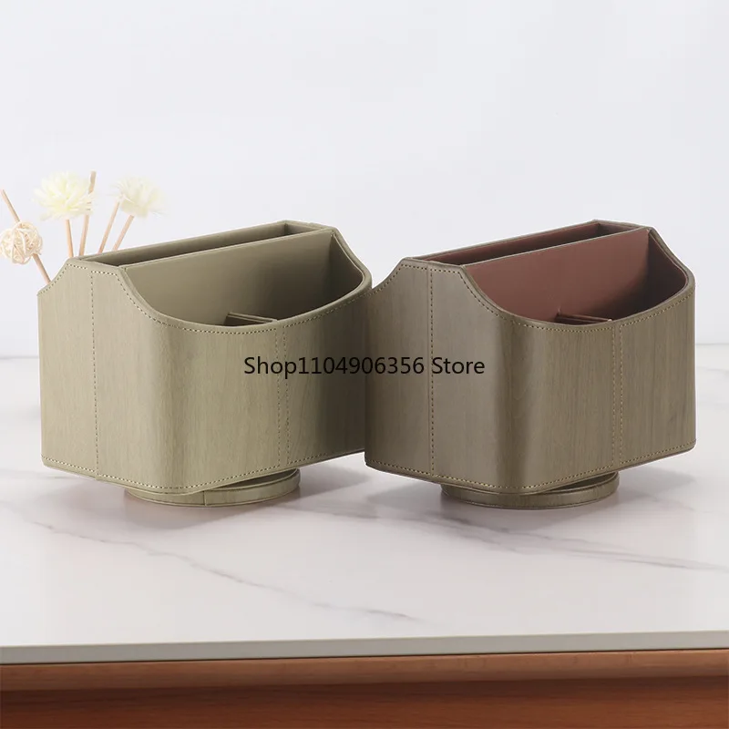 

Creative home table 360-degree rotating storage box, living room office desktop remote control storage box