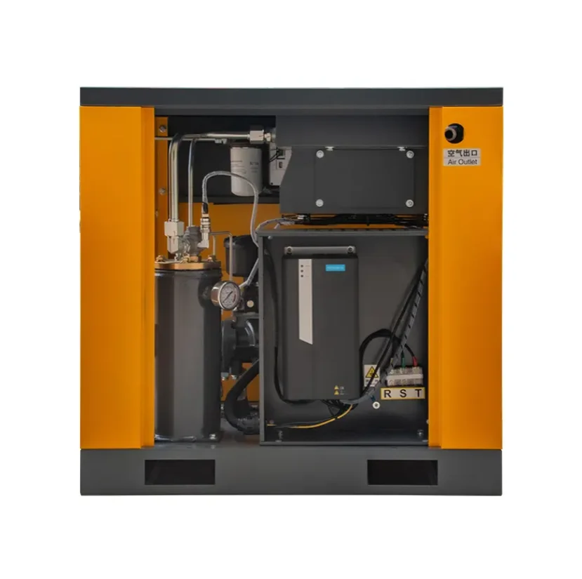 Noiseless High Efficiency and Energy Saving Low Electric Charge Variable Frequency Screw air Compressor 7.5kW/10HP Customized