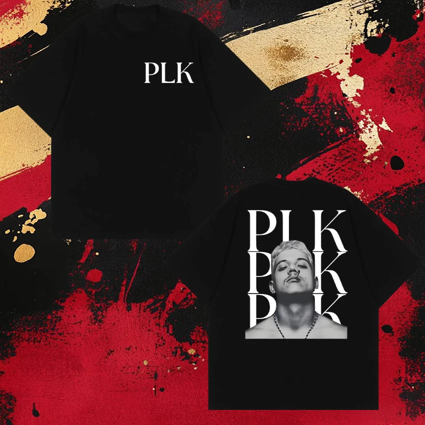 

2026 New PLK portrait graphics Tour 2026 Double Sided print short sleeve T-shirts Men Women Oversized T shirt Unisex Cotton Tops