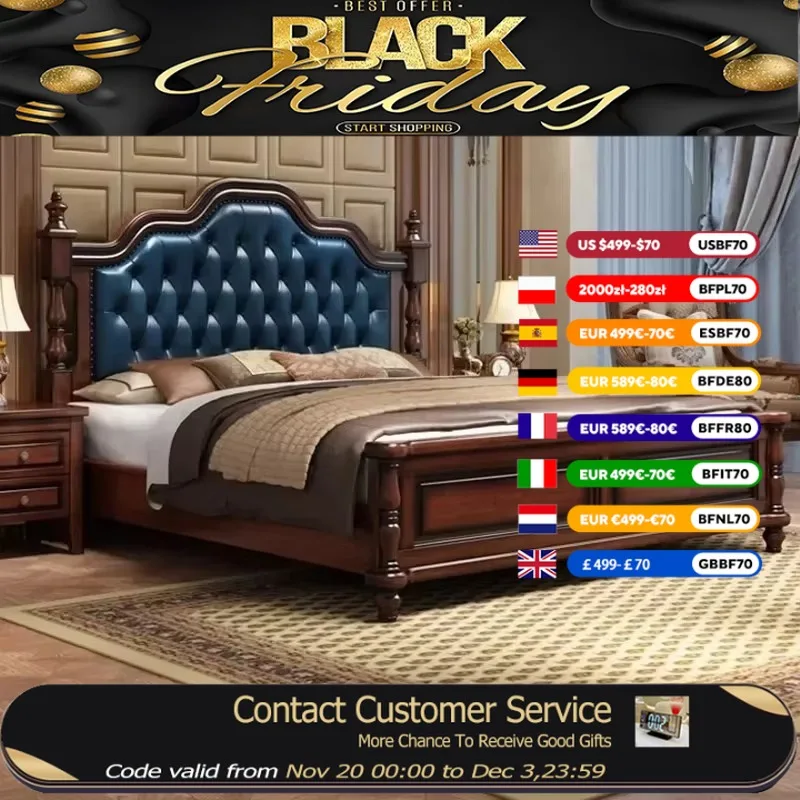 

Modern Waterproof Space Bed Frame Full Size Bedframe Monster Double Bed Headboards Daybed High Cama De Matrimonio Furniture Home