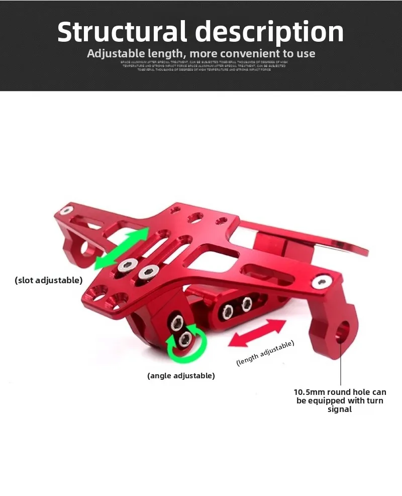 Motorcycle Accessories Motorcycle License Plate Stand LED Light Stand for Yamaha FZ1 FZ6 FZ8 FZS1000 FZS600 R3 XJ6 XJR1300