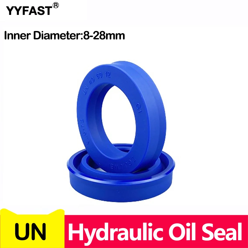 UN Radial Shaft Hydraulic Seal  (IDxODxTHK),ID 8-28MM, Polyurethane Piston Shaft Piston Rod PU Single Lip U Cup Oil Seal O-Ring